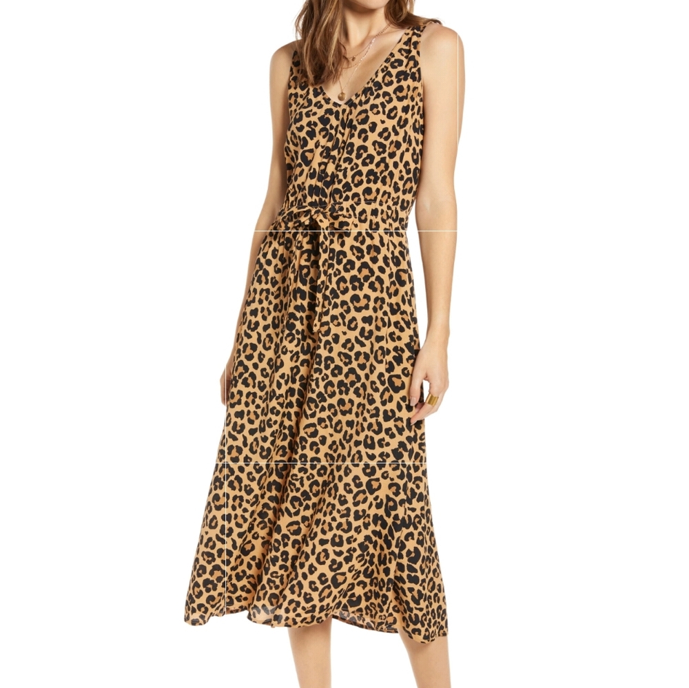 Treasure & Bond Blouson Tank Midi Dress Size L